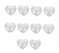 DIYEAH 10 pezzi Pomelli Decorativi Cuore per Armadi e Eleganti Bianco Pomelli Moderni per Arredamento e Ristrutturazioni