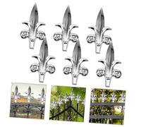 DIYEAH 10 pezzi Puntali Recinzione in Acciaio Resistente Antiscavalcamento Decorazioni Eleganti per Giardino e Prato Protezione Completa per Recinzioni Residenziali e Commerciali