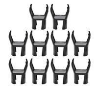 DIYEAH 10 Pezzi Raccoglipalle da Golf Portatile in Gomma Nero Golf Ball Pickup per Putter Si Attacca all'estremità Dell'impugnatura per Recuperare la Pallina Dopo Il Putt