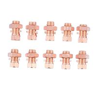 DIYEAH 10 Pezzi Split Bolt per Messa con Elevata Resistenza Connettore Bullone Spaccato per Elettrici Sicuri e Duraturi