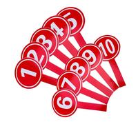 DIYEAH 10 pezzi Tabelloni Numerici Portatili Palette Voto Maneggevoli e Resistenti per Votazioni e Gare