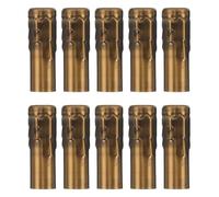 DIYEAH 10 pz Coprisleeve Vintage per Candele in Ferro Accessori Lampade a Sospensione Portalampade per Decorazioni Fai-da-Te e Installazione Lampadari di Cristallo