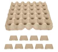 DIYEAH 10 vassoi per uova in carta, contenitori impilabili da 30 | Vassoio per uova, impilabile e leggero, ideale per organizzare la dispensa e conservare le uova in frigorifero.