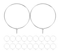 DIYEAH 100 anelli decorativi per bicchieri da vino, segnaposto fai da te da | Set di anelli placcati in oro, per la creazione sicura di gioielli fai da te, segnaposto in vetro con stelo, bomboniere per