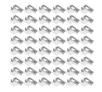DIYEAH 100 connettori terminali a forcella ad angolo retto per cablaggio | Terminali elettrici isolati da 4,8 mm a bandiera per interruttori, quad, scooter, barche, facile manutenzione