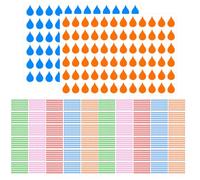 DIYEAH 100 fogli di adesivi a goccia: etichette adesive scrivibili per planner, scrapbooking, adesivi decorativi per cancelleria, diario, quaderno