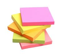 DIYEAH 100 fogli Foglietti Adesivi Blocchi da Quadrati Colorati Random per Appunti Promemoria e Organizzazione Ufficio Casa Colore Casuale Colore Casuale