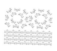DIYEAH 100 Pezzi Ciondoli in Anticato Forma di Osso per Mini Charms per Creazione Gioielli DIY Pendenti per Collane Bracciali Orecchini e Collari Pet