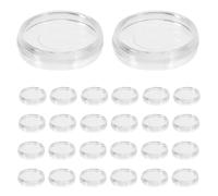 DIYEAH 100 pezzi di clip per meccanismo di rilegatura trasparente in plastica - Raccoglitore ad anelli di ricambio per quaderni per archiviazione e organizzazione di documenti in ufficio e a casa