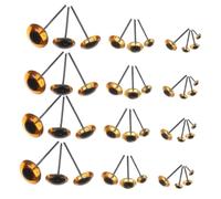 DIYEAH 100 Pezzi Occhi di Vetro per Sicurezza Occhi Realistici per Giocattoli Misto per Animali di Peluche Pupazzi Cucito e Lavori Maglia