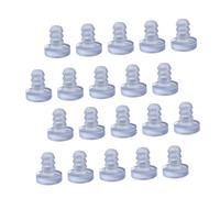 DIYEAH 100 Pezzi Particelle Colloidali Anti-collisione Paraurti Della Porta Del Gabinetto Paraurti Dello Stelo Incorporati Fermate Appiccicoso Porte Inserti Transparent Pvc