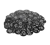 DIYEAH 100 pezzi Targhette Numeriche Plastiche per Smistamento e Etichette Riutilizzabili per Ristoranti Uffici e Scuole per Bagagli e Armadietti