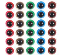 DIYEAH 100 Set di Occhi di Sicurezza in plastica Rotondi Colorati per Animali di Peluche con rondelle per Il Fai da Te di burattini, orsi, Bambole all'Uncinetto