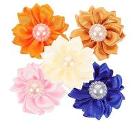 DIYEAH 100pezzi Ciondoli Forma di Fiore per Decorazioni Fai da Te Accessori per Ferma Scialli e Vestiti Arancione