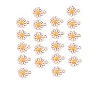 DIYEAH 100pezzi Ciondoli in Lega Forma Di Girasole Fai Da Te Per Portachiavi Collane e Bracciali Artigianali