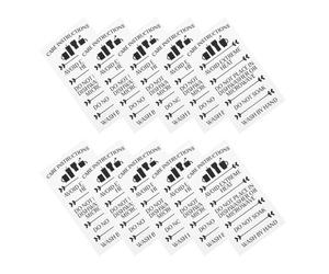 DIYEAH 100pezzi Etichette Istruzioni Per Tumbler Per Clienti Piccole Imprese Per Vetrerie e