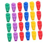 DIYEAH 100pezzi Guaine Protettive per Connettori Ethernet Coperture per Cavi Protezioni per Connettori Via Cavo Schermature per Copri-Spina per Cavi