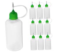 DIYEAH 10Pezzi Bottiglie per Colla con Punta Ago Bottiglie Squeeze Vuote per Assemblaggio Industriale Precisione nell Applicazione della Colla