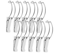 DIYEAH 10pezzi Chiavistello Molla in Acciaio Inox Fibbia Scatto Resistente Per Scatole Piccole Chiusura Durevole Con Design Papera Adatta Per Cassette e Contenitori Multipli