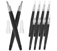 DIYEAH 10pezzi Kit di Utensili per Intaglio del Legno Scalpelli Manuali per Incisione Strumenti per Lavorazione del Legno Accessori per Scultura Adatti Legni Teneri come Tiglio e Pino