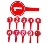 DIYEAH 10Pezzi Paletta Voto Maneggevole per Punteggio e Votazione Tavole Numerate per Competizioni Pratica e Facile Usare