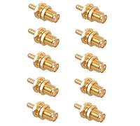 DIYEAH 10pezzi Sma Crimp Connector Plating Adapter Per e Dispositivi Wireless Connettori Coassiali Precisione Per Installazioni e Facili