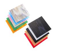 DIYEAH 10pezzi Vetro Cattedrale Lastra di Vetro per Progetti di Vetrate Cattedrale e Mosaici Artigianali