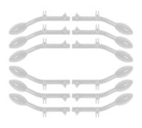 DIYEAH 12 Ganci in Plastica per Appendiabiti Accessori Multiuso per Cappotti e Cappelli Ganci da Parete Salvaspazio per Ingresso e Corridoio Parti per Attaccapanni Senza