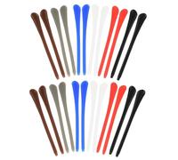 DIYEAH 12 paia Copri Stanghette Occhiali in Silicone Antiscivolo Protezione Morbida per Orecchie Adatti per Sport e Uso Quotidiano Rosso Blu Grigio Nero Bianco Caffè
