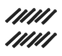DIYEAH 12 Pezzi Cuscinetti Auricolari per Occhiali in Lana Nero, Elastico | Facili da Installare, Alta Elasticità, Pulizia Semplice, Uso Quotidiano e Outdoor, Vacanze Estive