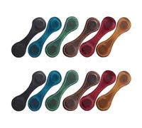 DIYEAH 12 pezzi di segnalibri magnetici: fermagli magnetici in pelle PU per lettori e scrittori - accessorio portalibri per la lettura quotidiana in biblioteca o in ufficio