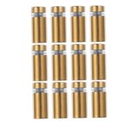 DIYEAH 12 Pezzi Viti Distanziali in Acciaio Inossidabile per Vetro Fissaggio per Specchi Cartelli Pubblicitari e Cornici Design Cavo Leggero con Finitura Spazzolata per Montaggio Muro