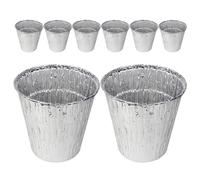 DIYEAH 12 sacchetti monouso per secchiello raccogligocce: sacchetti in alluminio da 500 ml per barbecue - Facile pulizia dopo la grigliatura. Argento