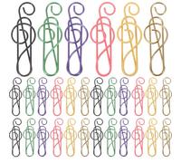 DIYEAH 120 pezzi di fermagli per carta musicale: graziose clip per segnalibri a forma di note musicali in metallo per biglietti d'invito per feste, graziosi accessori per ufficio