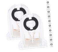 DIYEAH 12pezzi Lamp Holder Non-shunted Da Compatibile Con Tubo Fluorescente Installazione Facile Design Elegante e Resistente Per Illuminazione e Commerciale