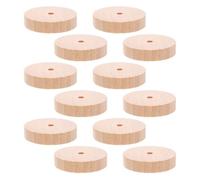 DIYEAH 12pezzi Ruote in Legno in Miniatura Pneumatici in Legno Non Finiti per Modelli di Auto Costruzioni in Grezzo Parti di Ruote per Modelli Fai da Te Accessori per Giocattoli