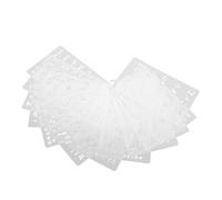 DIYEAH 12pezzi Stencil Riutilizzabili per Lavori Artigianali Lettere e Numeri Inglesi per Pittura Traforata e Modelli Fai da Te per Dipingere su Pareti e Opere d Arte Realizzati in Materi