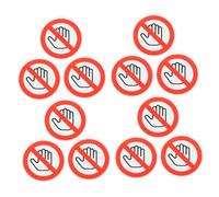 DIYEAH 15 Pezzi Adesivi Sicurezza Non Toccare per Macchinari e Attrezzature Etichette Avvertimento Resistenti per Ambienti Industriali e Laboratori Promuove Sicurezza e Previene Incidenti