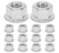 DIYEAH 15 Pezzi Kit di Accessori per Motosega Dado di Bloccaggio per Barra Guida in Acciaio Argento, Montaggio Sicuro e Adattatore per Trapano Incluso per Manutenzione Precisa