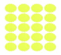DIYEAH 150 Pezzi Cartellini Prezzi Fluorescente a Foglio, Etichette Prezzi Superficie Facile da Scrivere, per Supermercati e Casse