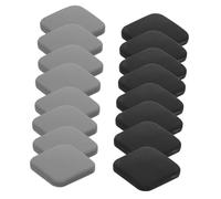 DIYEAH 16 Pezzi Protezioni per Muro Silicone Antisfondamento Ammortizzatori Maniglia Silenziosi Adesivi Paracolpi Quadrati per Porte Cassetti e Mobili Resistente e Facile Installare