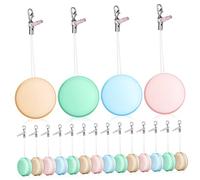 DIYEAH 18pezzi Salviette Pulisci Schermo Macaron Di Detergente Per Schermi Di Cellulari Ciondoli Decorativi Per Pulizia Di Smartphone Computer Tablet e Obiettivi Di Fotocamere