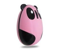 DIYEAH 1pezzi Mouse Ricaricabile Wireless Forma Di Panda Per Pc Controllo Del Cursore Rosa Pulsanti Silenziosi Ricarica Micro-usb Durata Batteria Prolungata
