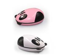 DIYEAH 1pezzi Mouse Wireless Ricaricabile Forma di Panda Bianco per Controllo Cursore PC Porta Micro-usb e Pulsanti Silenziosi