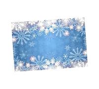 DIYEAH 1pezzi Sfondo Fotografico con Fiocchi di Neve Stampati per Natale e Inverno Realizzato con Materiali per Uso Prolungato e Creazione di Foto Straordinarie