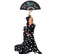 DIYEAH 1pezzi Ventaglio Cinese in Plastica Stile Kung Fu per Arti Marziali e Danza Colore Classico Meccanismo Cerniera Affidabile Costruzione Durevole e Sicura