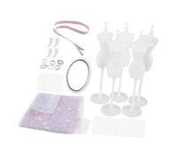DIYEAH 1set Abbigliamento Per Bambole Kit Di Accessori Per La Creazione Di Costumi Materiale Per Cucito Creativo Giocattolo Educativo Per Sviluppare Stile e Creatività Per Natale e