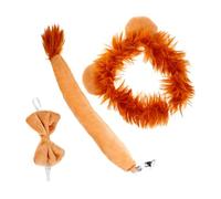 DIYEAH 1set Accessori per Cosplay con Orecchie di Leone e Coda Cerchietto per Festa Adatto per Halloween e Spettacoli di Danza Decorazioni per Costumi e Foto Memorabili
