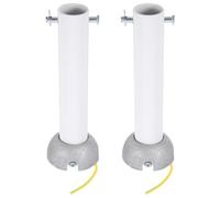 DIYEAH 2 aste di prolunga per ventilatore a soffitto con gancio a sfera, | Prolunga per asta del ventilatore a soffitto, finitura bianca, compatibile con la maggior parte dei ventilatori con asta di
