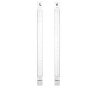 DIYEAH 2 Guide per Lo Spessore dell'argilla: Righello Trasparente per progetti in polimero e Ceramica - Striscia Guida di precisione in Ceramica - Strumento di misurazione per Principianti e